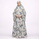 Full-length floral printed cotton modest prayer dress