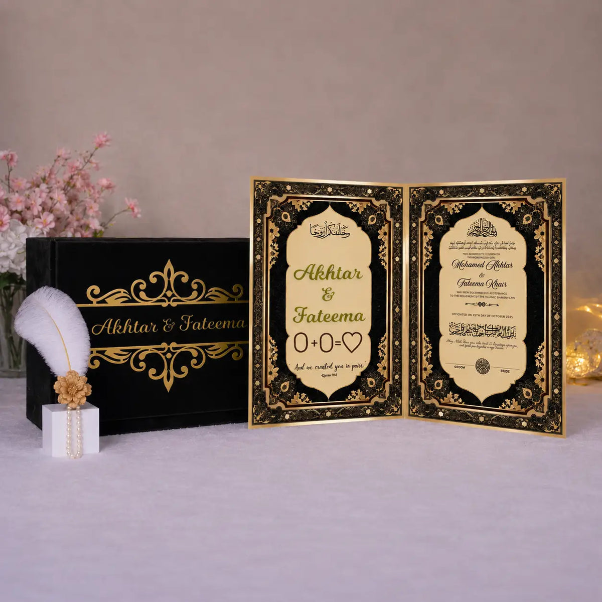 Sapphire Serenity Nikah Nama Hamper