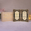 Personalised Islamic wedding nikah nama card with floral border and elegant text