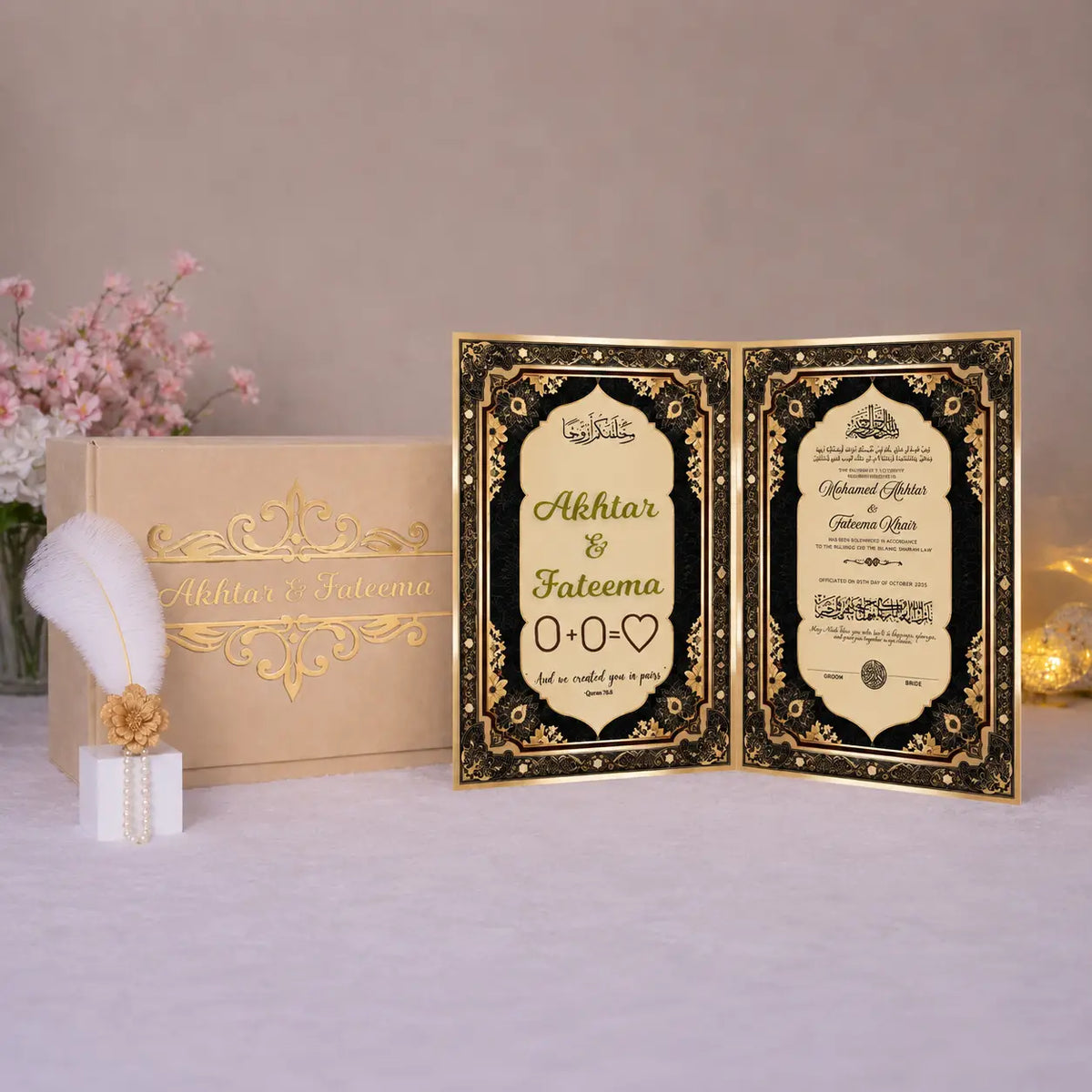 Sapphire Serenity Nikah Nama Hamper