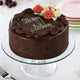 Delightful Chocolate Cake — front view, freshly baked