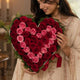 Serene Heart Mix Roses Bouquet — detail of the flowers and wrapping
