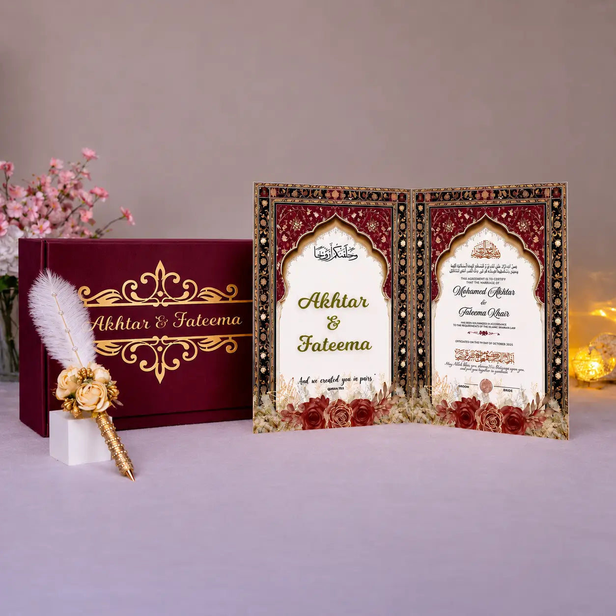 Shah-e-Surkh Nikah Nama Hamper Main image