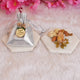 Silver Nikah Favor Dry-Fruit Potli with dry fruits displayed, perfect for Muslim wedding giveaways and bridal party gifts.