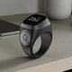 Black Zikr Ring smart tasbeeh featuring OLED screen and digital counter, perfect for daily dhikr and prayer routines.