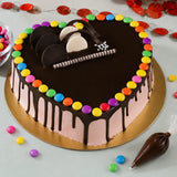 Sprinkled Gems Cake — cake, detail view