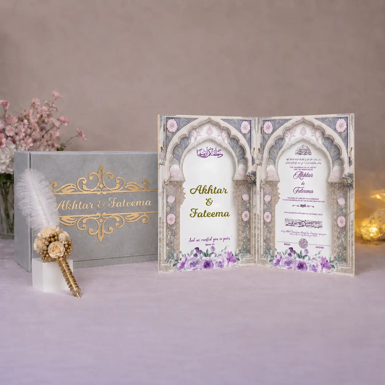 Sukoon-e-Banafsha Nikah Nama Hamper Main image