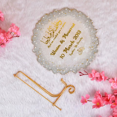 Transparent Stone Couple Frame