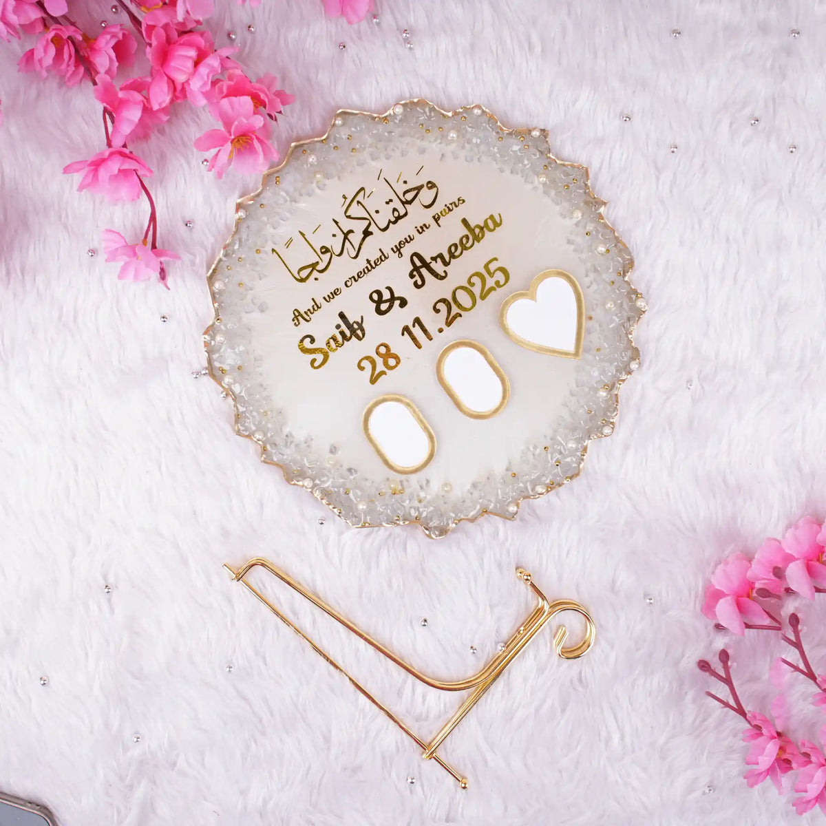 Transparent Stone Couple Frame
