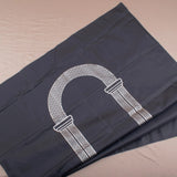 Folded Travel Janamaz Pack of 2 - Lightweight & Foldable with white arch motif, perfect for portable prayer during Hajj and Umrah.
