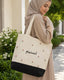 Tulip Noor Personalized Arabic Name Tote Bag