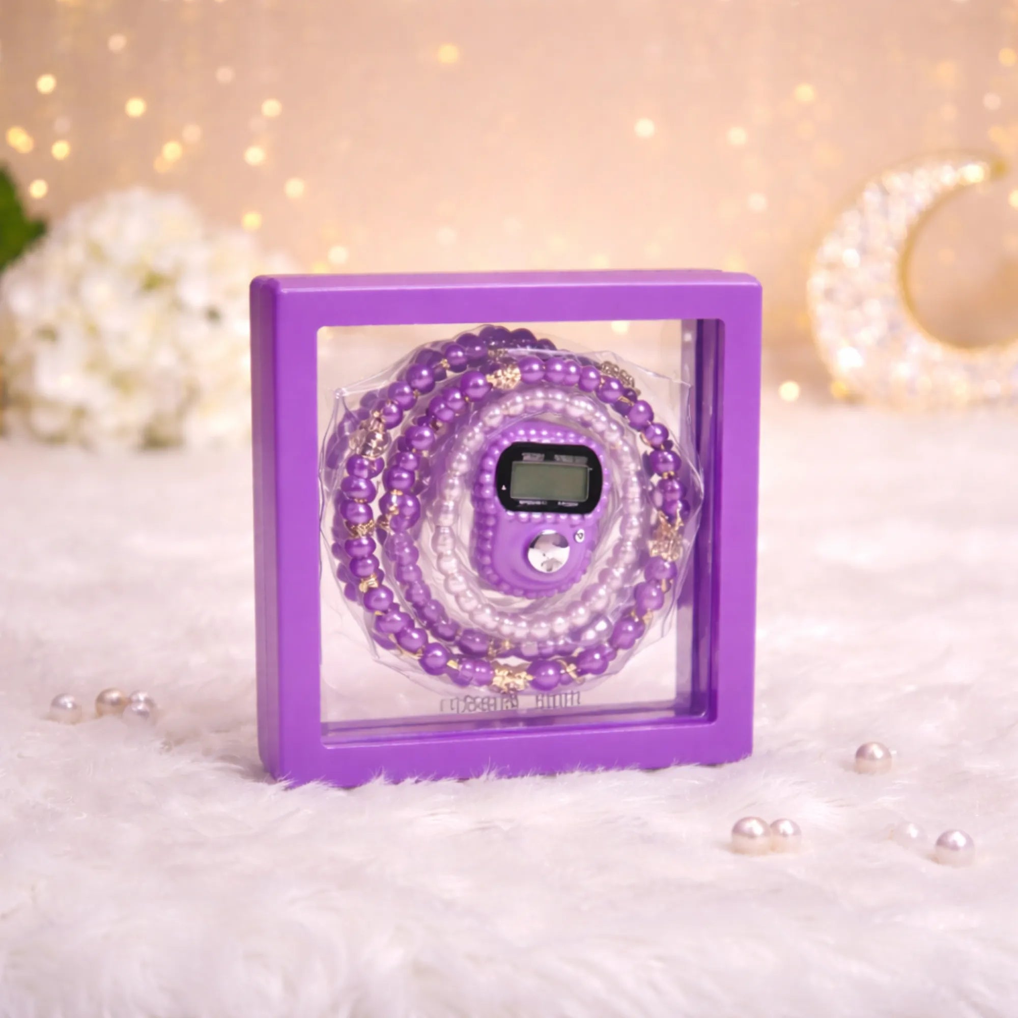 Purple Transparent Tasbeeh Combo Main image