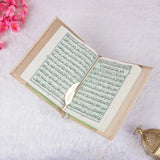 Offwhite Butterfly Sawab-e-Jariya – Urdu Translation Quran variant with offwhite velvet cover and feather bookmark, Islamic gift set option