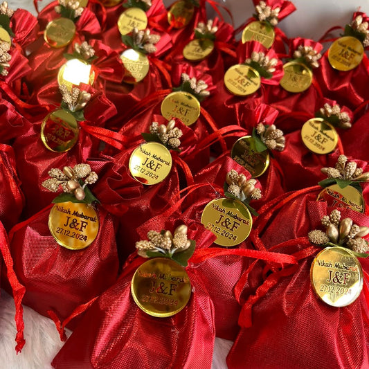 Nikah Favor Dry-Fruit Potlis