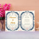 Customizable Whispering Flowers Nikah Nama with intricate Islamic motifs and pastel floral accents, ideal for Nikah ceremonies and bridal gifts.