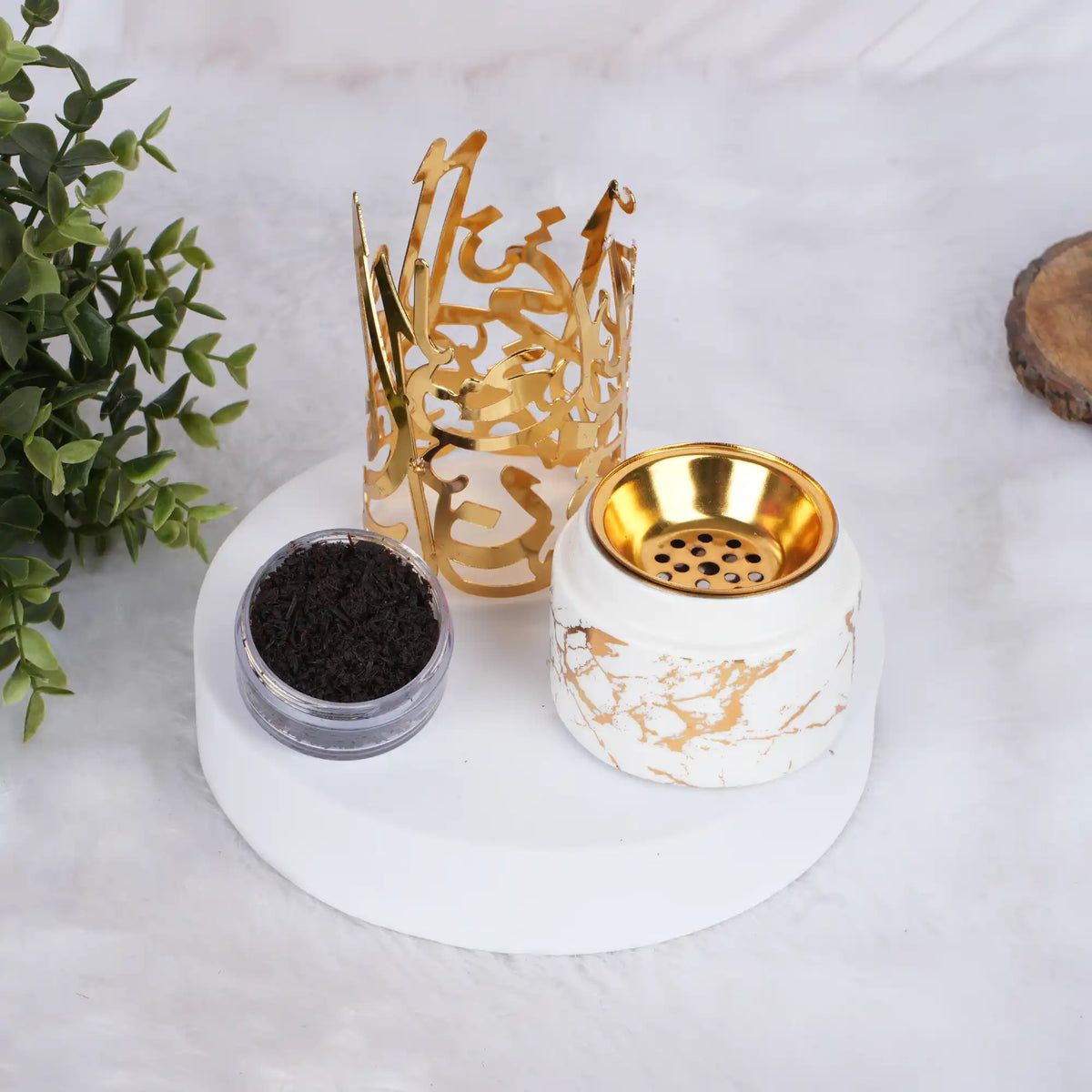 Elegant Bakhoor Incense Holder with spices