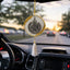 White Duet Golden Flakes Car Hanging with Islamic calligraphy and tassel