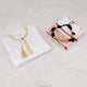 White Omani Thobe Romper Set for Baby Boy