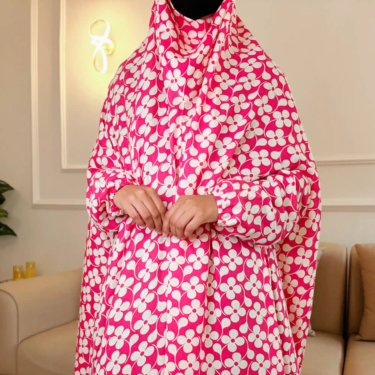 Yasmin Full Length Printed Cotton Namaz Makhna