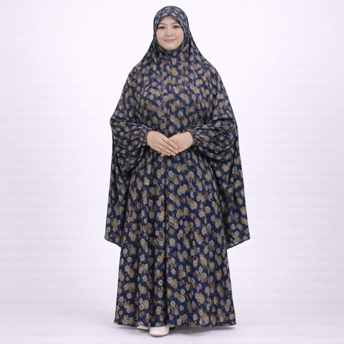 Zahrin Full Length Printed Cotton Namaz Makhna