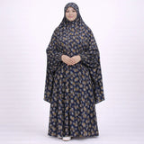 Zahrin Full Length Printed Cotton Namaz Makhna — modest Islamic wear
