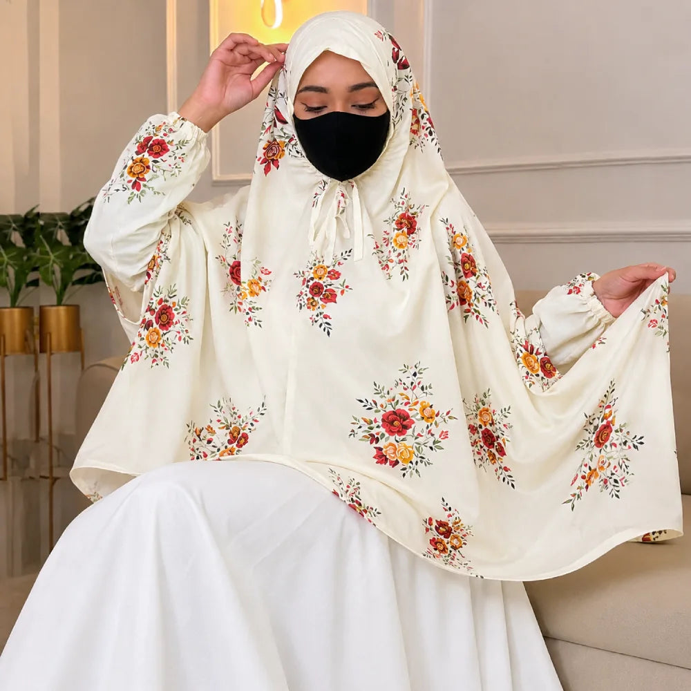 Sakina Knee Length Printed Cotton Namaz Makhna Main image