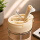 FlipSip Glass Mug with Dual Sipper Lid & Mobile Stand – 420 ml