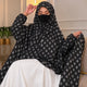 Siyah Al Noor Knee Length Printed Cotton Namaz Makhna