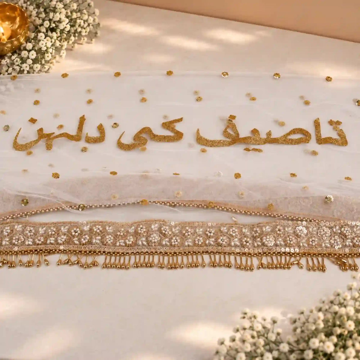 Offwhite Noor Nikah Dupatta