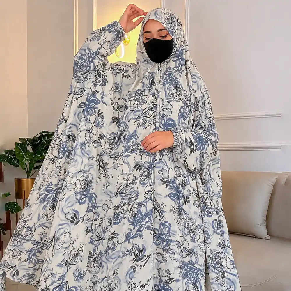 Sahara Bloom Full Length Printed Cotton Namaz Makhna