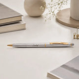 Cris Chrome Pollux Premium Ball Pen shown up close with premium finish detail
