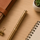 Glide Premium Ball Pen with Gold Finish — personalized ball pen by Hadiyah Gifting