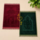 Maroon & Green Rectangle Couple Janamaz with Heart