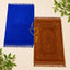 Blue & Golden Rectangle Couple Janamaz with Heart