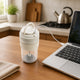 Brewster Borosilicate Mug with Frother, Stirrer & Beater