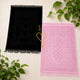 Black & Pink Rectangle Couple Janamaz with Heart