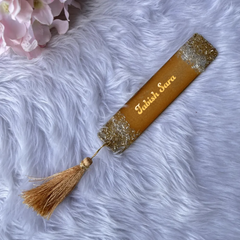 Golden Personalised Designer Bookmarks