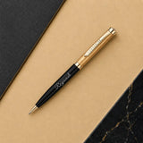 Criss Half Gold Pollux Premium Ball Pen shown up close with premium finish detail