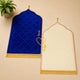 Offwhite & Blue Dome Couple Janamaz with Heart