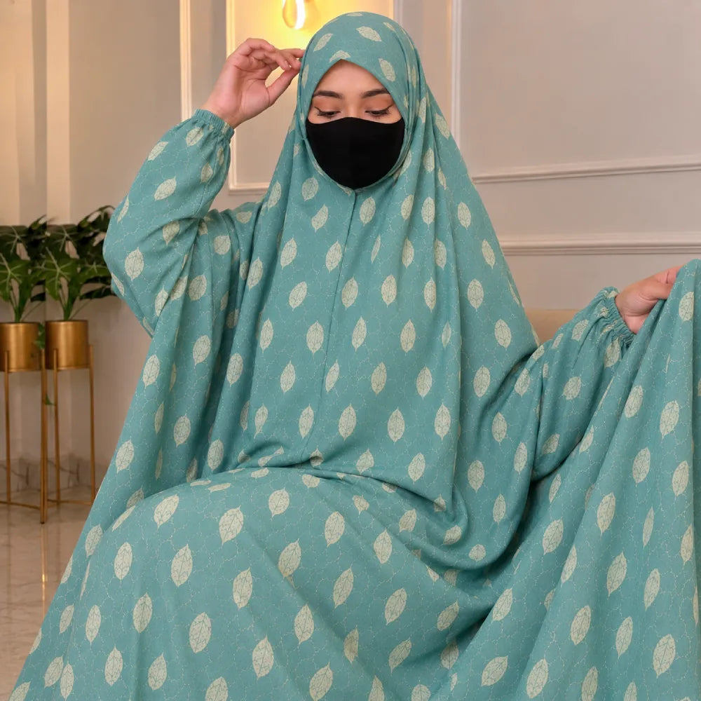 Rawdah Knee Length Printed Cotton Namaz Makhna