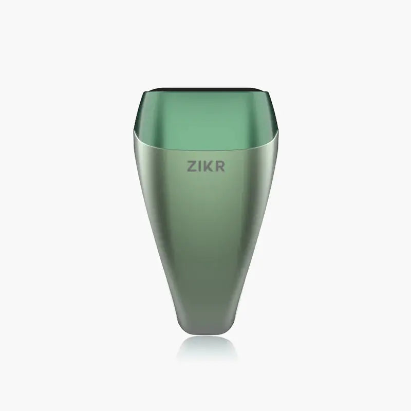 Charging case for Zikr Ring Flex Pro in green, designed for portability and protection of smart tasbih ring.