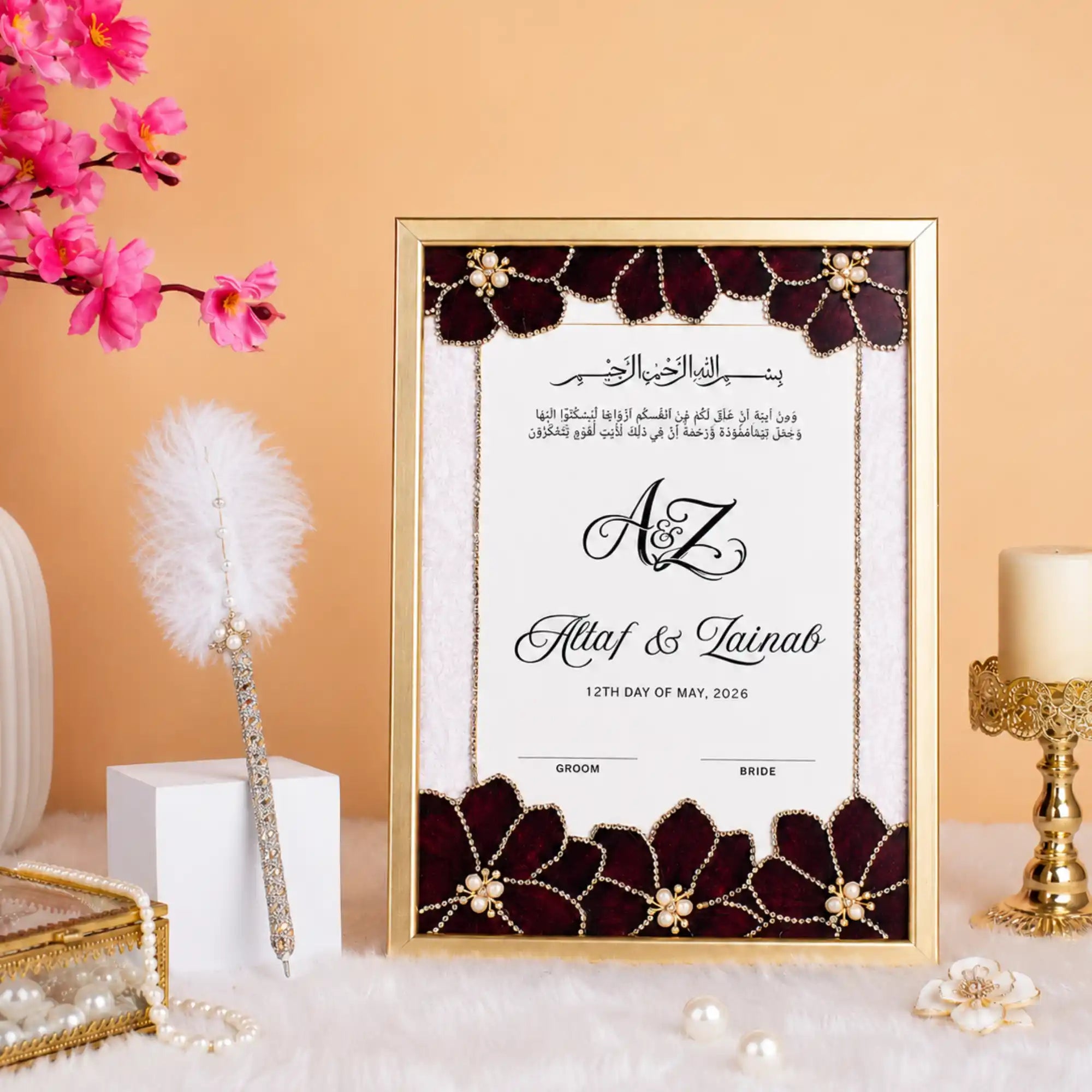Regal Pearl Nikah Frame Secondary image