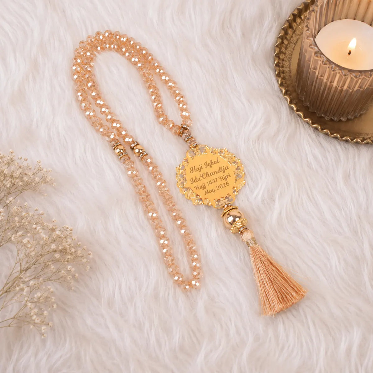 100 Beads Premium Tasbeeh – Customised Hajj Favors