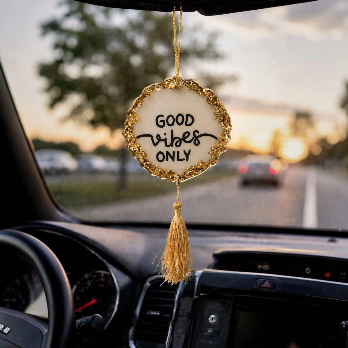 Good Vibes Only Decorative Car Hanging