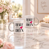 Love And Deen Personalized Metallic Couple Mugs (350ml) - Set Of 2