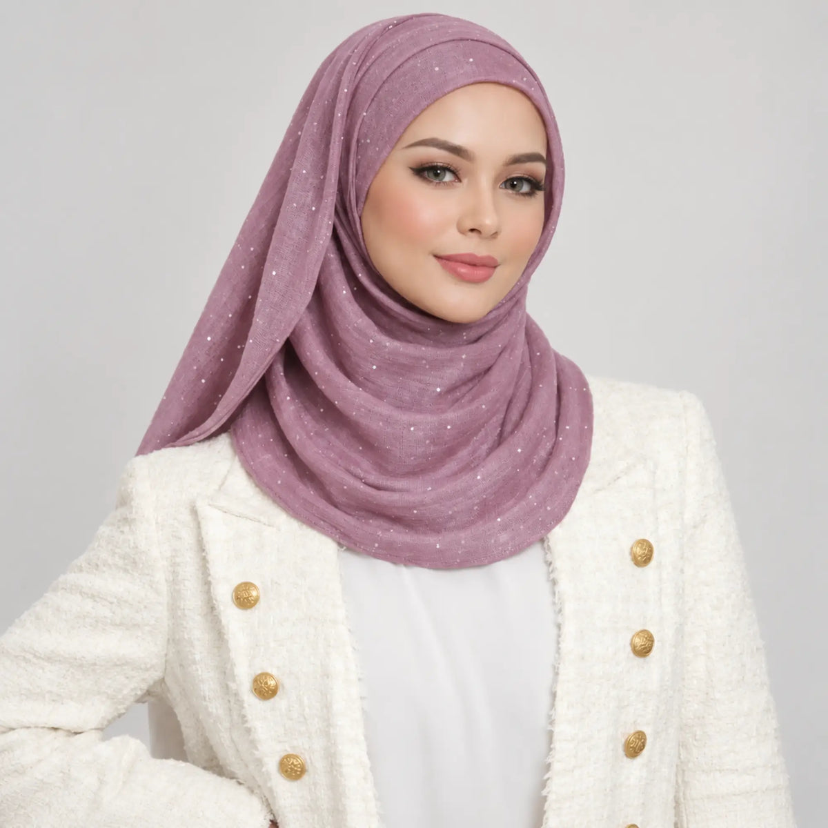 Purple Studded Hijab