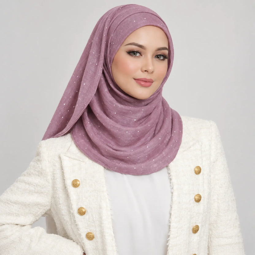Purple Studded Hijab Main image