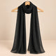 Black Premium Chiffon Hijabs