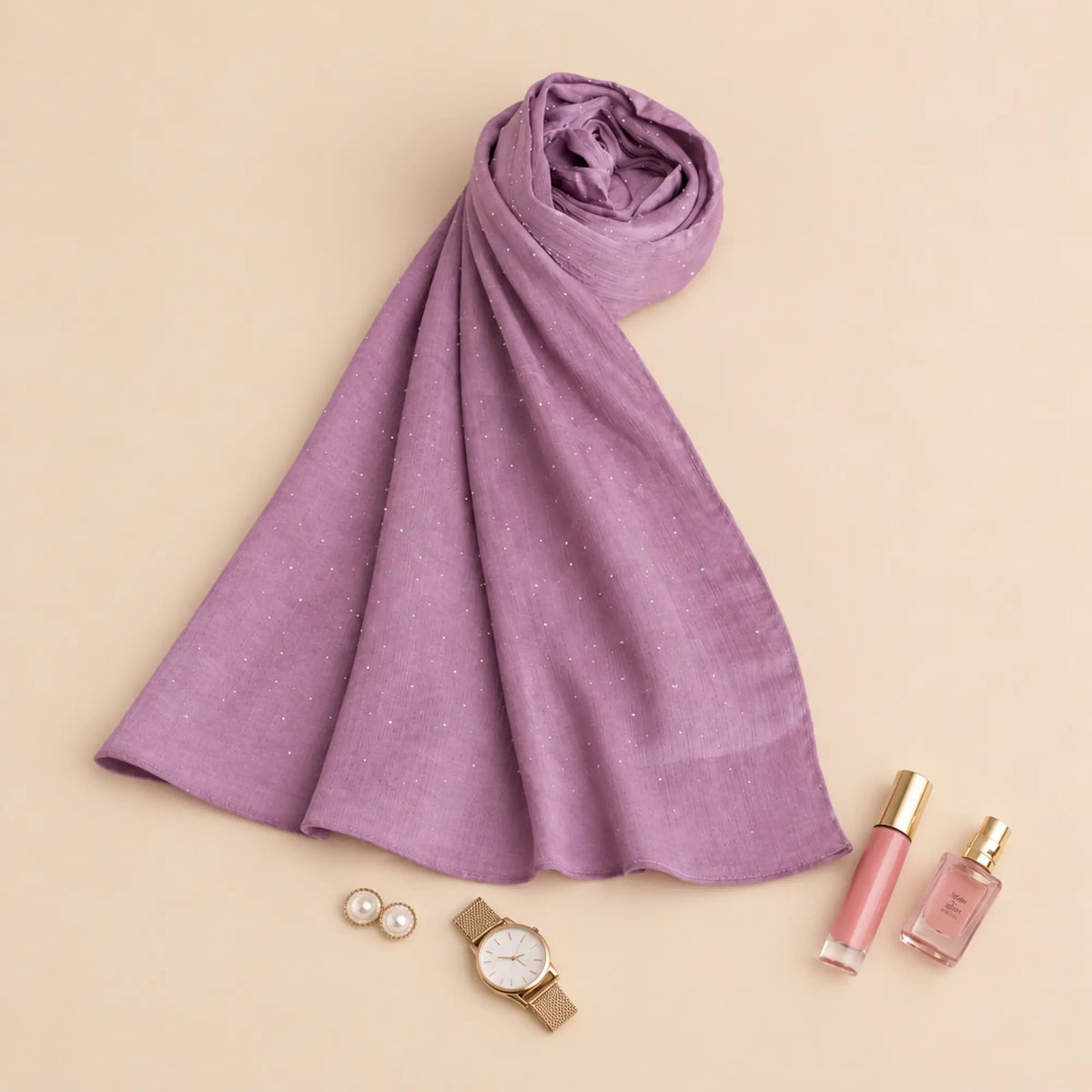 Purple Studded Hijab