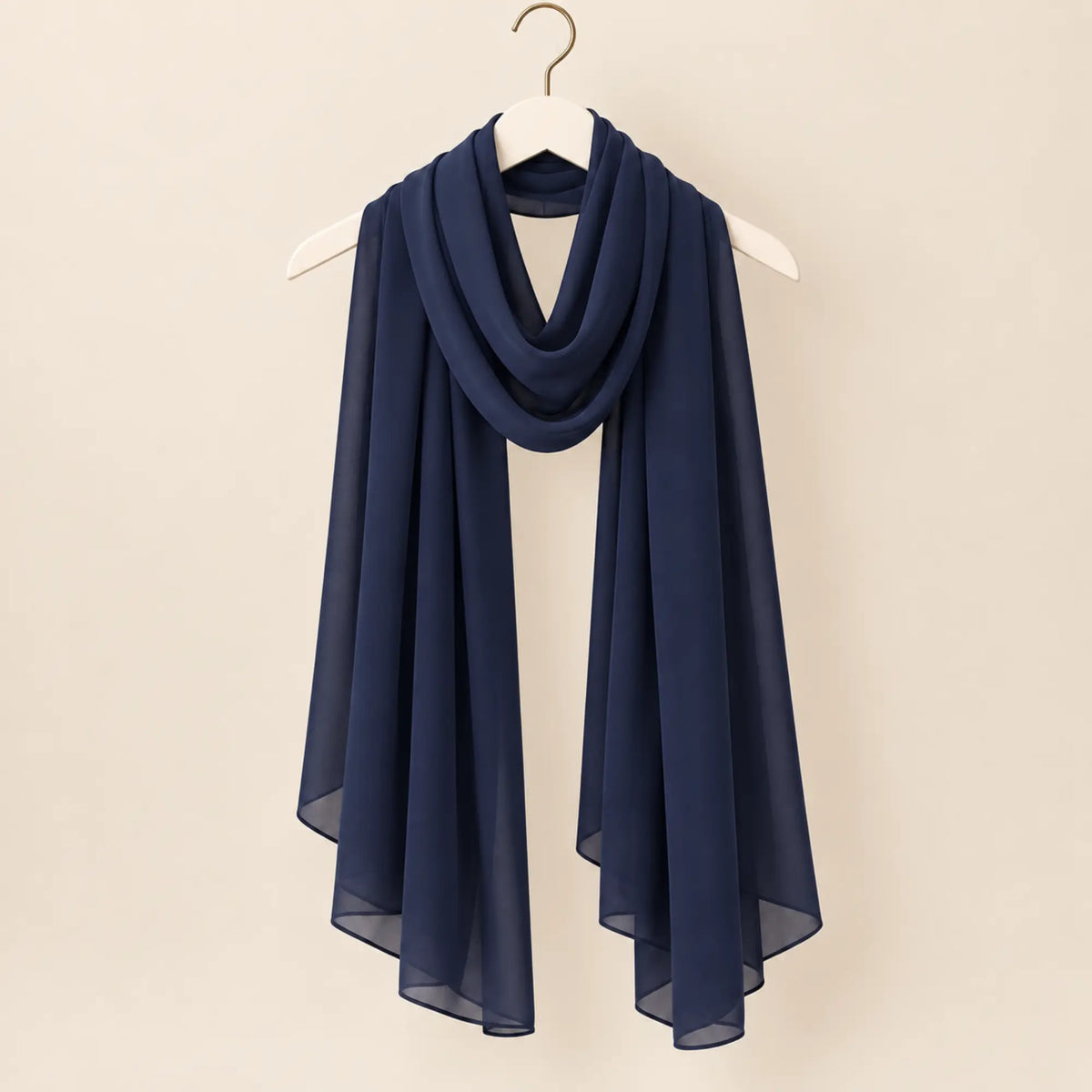 Navy Premium Chiffon Hijab